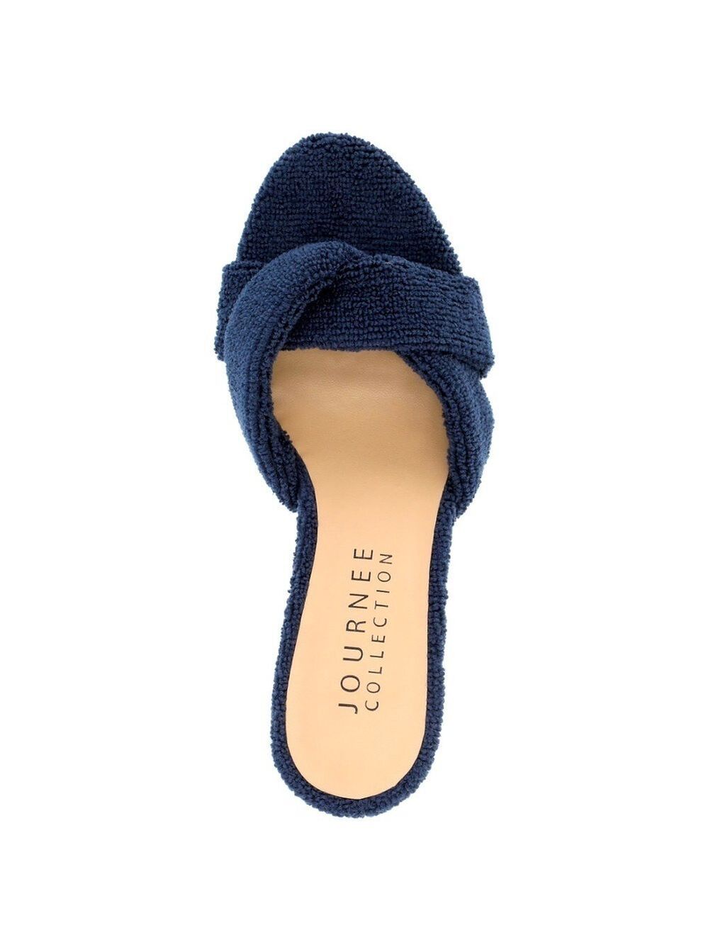 Sporty Blue Kickstand Kitten Heels Size 8 Nautical Navy Resort Wear Cruise Ready